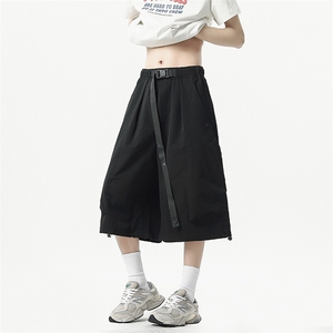 港风七分裤多口袋休闲裤短裤工装裤A014-DY25265-P50控68图片