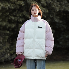 现货抖音得物可供视频三防加厚羽绒拼接棉衣外套面包棉服86635，男装棉衣，电商A486
