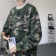 WY10177-特P38美式复古迷彩卫衣内搭男女宽松休闲百搭高级感上衣，男装卫衣，电商A059