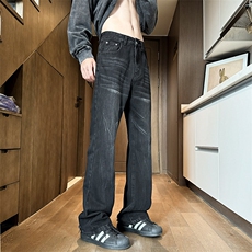 闪电纹半松紧腰微辣牛仔裤B342-Z700-特P45，男装牛仔裤，电商B342
