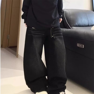 ins时尚慵懒潮流流行百搭简约新款文艺气质日系原宿牛仔裤,男装牛仔裤,星座506A