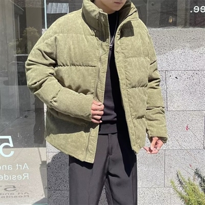 新款立领棉衣男冬季加厚棉袄外套韩版潮流宽松潮牌面包棉服 MA19图片