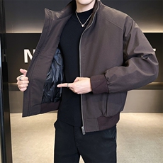 新标902025立领加厚休闲设计款羽绒服外套25392-P325控468，男装羽绒服，电商A413