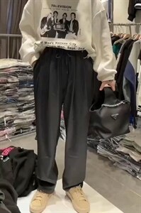 欧货休闲裤图片