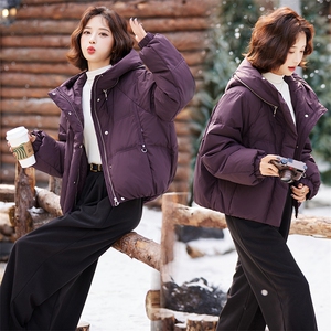 【现货】短款羽绒服女冬2024今年新款洋气时尚加厚保暖面包服外套图片