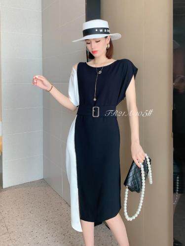 现货，拼色连衣裙，女装连衣裙，斯瑞威