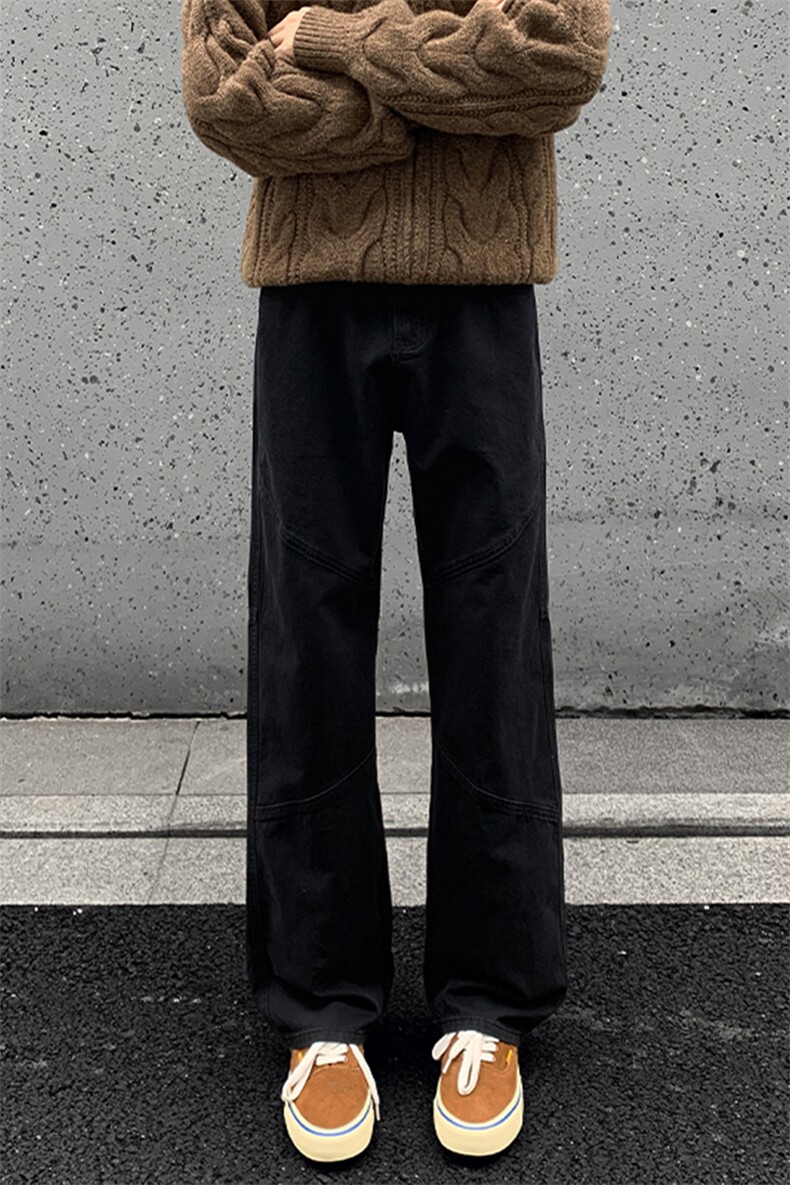 2025秋季新款外景美式纯棉微喇长裤M-5XLGK251034-特P35,男装休闲裤,电商A022