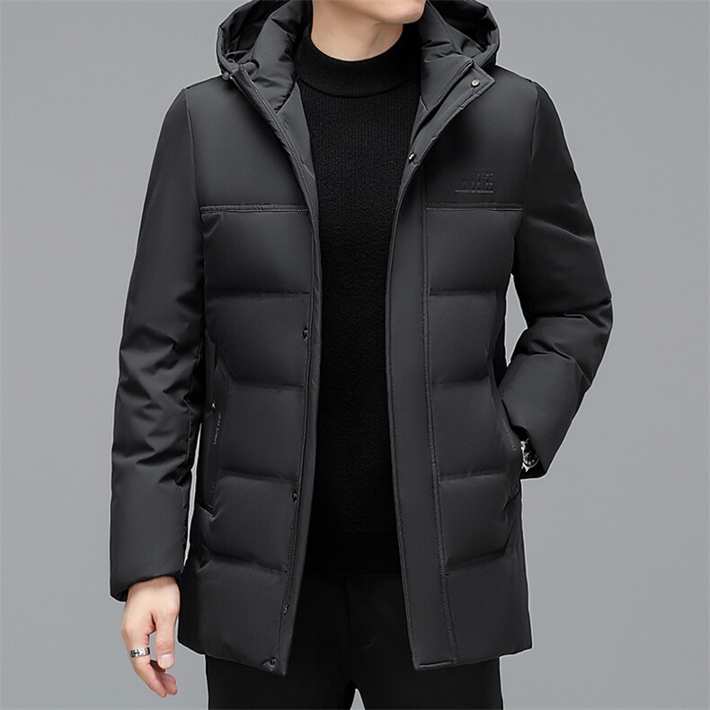 冬季2022休闲男士可脱卸帽羽绒服中青年加厚保暖外套YD8215-P198图片