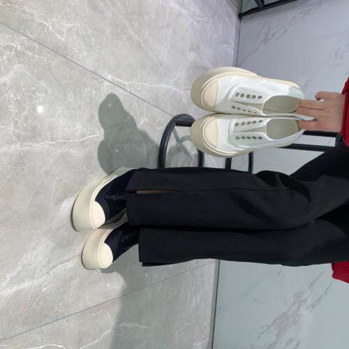 欧货厚底松糕带气眼帆布鞋，其它，她他麦