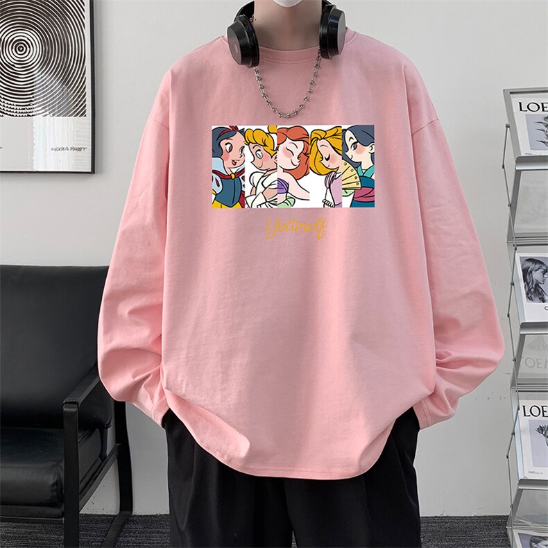 控48重磅230g纯棉长袖t恤男大码圆领卫衣打底衫TX3396-P28,男装T恤,电商A040