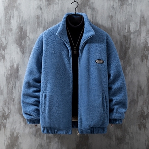 1灰墙挂拍宽松百搭潮流羊羔毛大码M-5XL棉衣外套男8727P105控149图片
