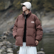 港风新款冬季时尚百搭情侣立领加厚棉服外套MY62061P85控118，男装棉衣，电商A268A