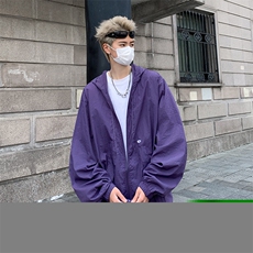 2024新款潮牌宽松冲锋衣外套山系户外连帽防晒衣男现货W8149-P42，男装夹克，星座512-4