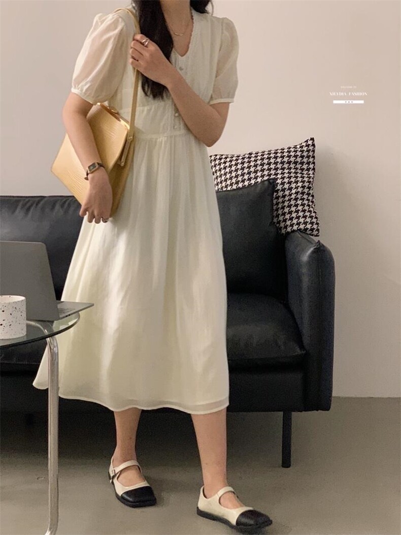 2022香丽迪高级感长款连衣裙,女装连衣裙,香丽迪1