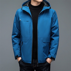 秋冬连帽冲锋衣外套男加棉加厚休闲抗风户外运动服BSN3008-P120，男装棉衣，星座1105-3