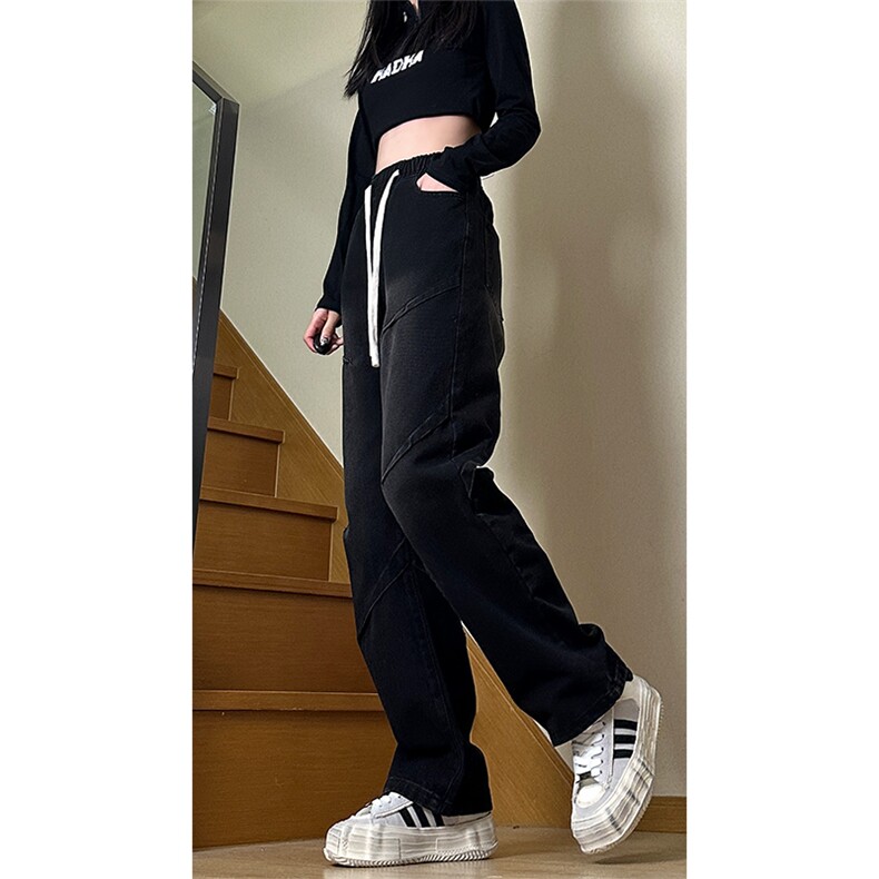 春季新款港风美式高街抖音品质休闲牛仔裤潮XZ213-NZ335-P60控78,男装牛仔裤,星座213