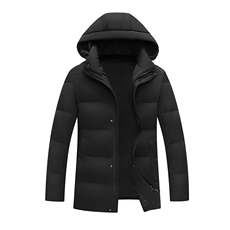 爸爸冬装连帽羽绒服中年男士加厚保暖白鸭绒外套冬季新款男装，男装羽绒服，电商B212（原钱塘6029）