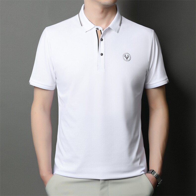 夏季男短袖T恤商务休闲男装中年翻领polo衫半袖上衣JD8633-P63,男装Polo衫,星座1105-3