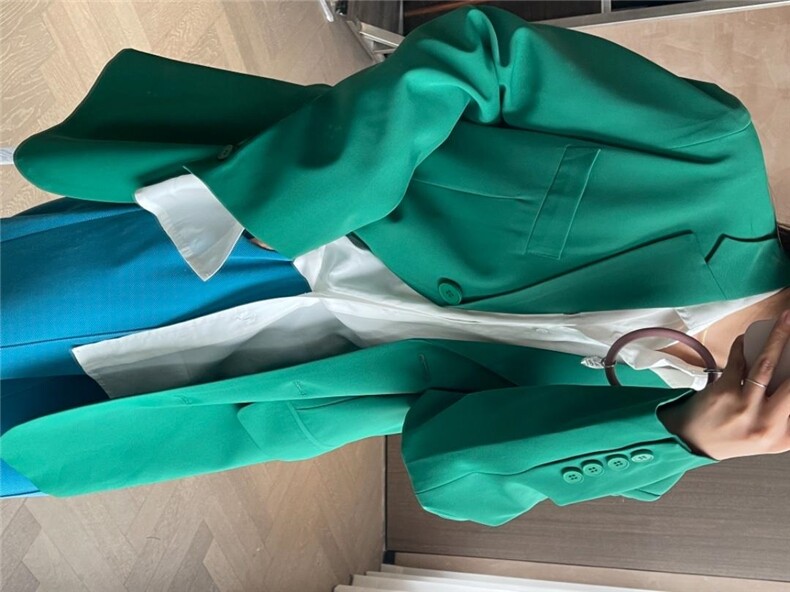 22C03#彩色腰带西装外套，女装西装，首选