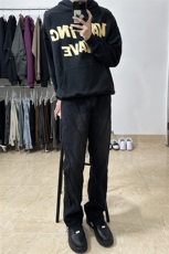 B221美式ins高街暗黑小众个性设计直筒牛仔裤LK23144-P65控88，男装牛仔裤，电商B221