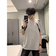 冰感液氮棉分割刺绣短袖ZX0294-特批35，男装T恤，星座313A(原308A-2)
