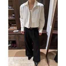 现货~精梳棉高级感抗皱雅痞基础百搭克莱因蓝长袖衬衫~C26101批45，男装衬衫，星座1411A-6