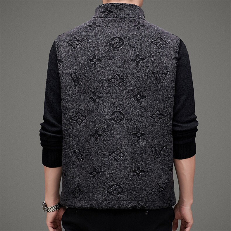 BAMJ-19001钱塘2020-2秋冬季厚款中年男士时尚休闲马甲P150,男装夹克,钱塘207-2