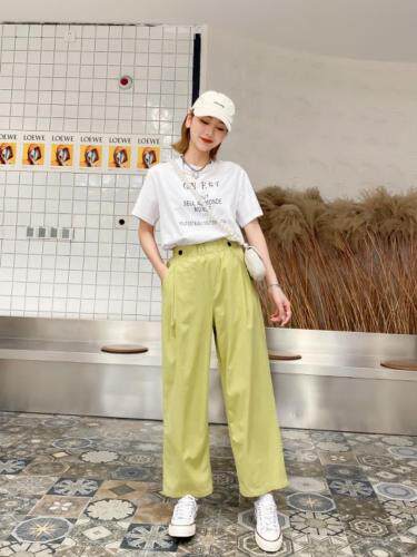 全棉弹力直筒裤颜色都超美丽MLXL，女装，潮不落