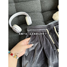 夏季男女同款冰丝速干短裤金丝绒五分裤休闲宽松沙滩裤DK161-P28，男装牛仔裤，电商A178