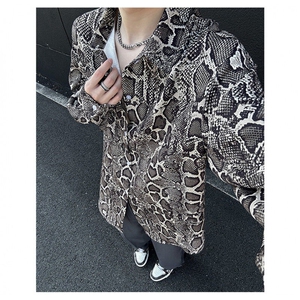 美式高街宽松衬衫潮流休闲上衣A086-CS2210-P40图片