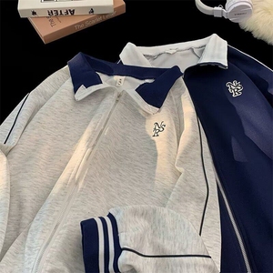 春季刺绣立领运动卫衣男 GX611 P50图片