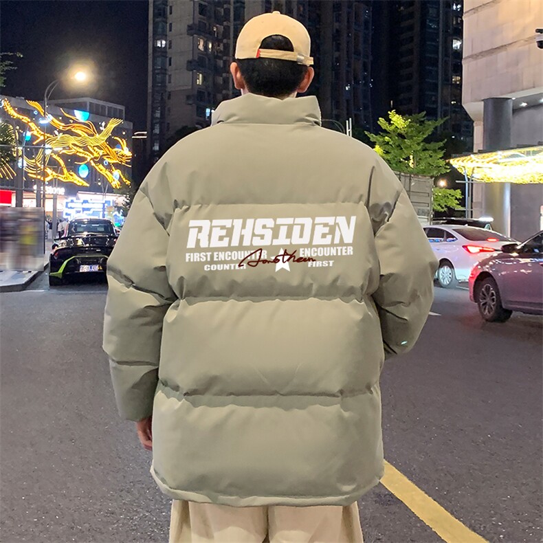 2024 冬季新款 港风外景大码印花立领棉衣M-5X HM24549-3-特P50图片