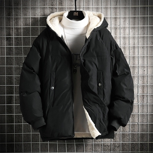 控128加绒面包服男大码羊羔毛棉衣男MY16349-P100图片