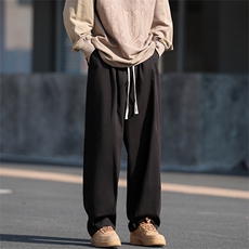 休闲裤男韩版潮流直筒裤子高街帅气2024春季新款ins长裤K4959-P33，男装休闲裤，星座412-2