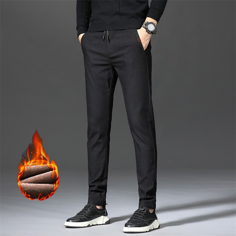 春秋冬季直筒休闲裤男韩版潮流修身显瘦百搭西裤运动5199加绒外贸，男装西裤，星座224-1