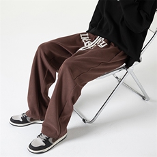 港风抖音品质万针刺绣休闲裤卫裤长裤A014-DY2182-P65控88，男装休闲裤，电商A014