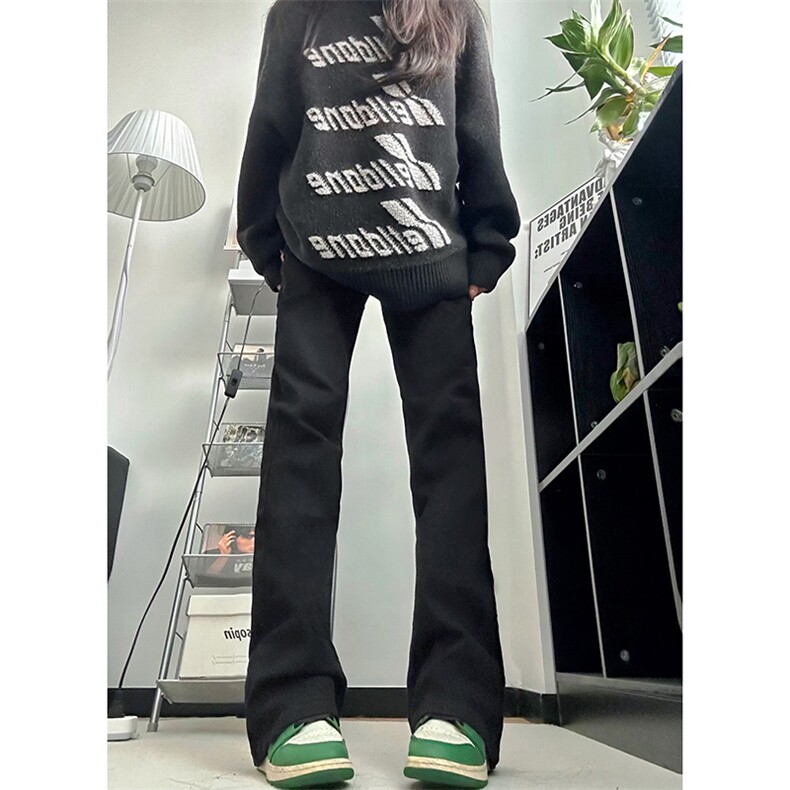 B221美式高街水泥灰弹力直筒牛仔裤LK24146-P60控79加绒P70控99,男装牛仔裤,电商B221