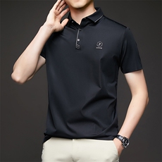 无痕polo衫中年商务休闲男装夏季新款男士短袖T恤半袖翻领上衣服，男装Polo衫，电商B212（原钱塘6029）