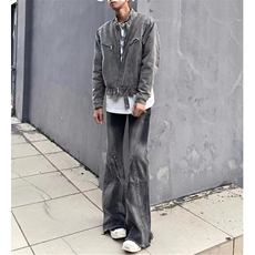 特律外套cleanfit春秋短款美式哈灵顿工装夹克棒球服潮牌JK8806，男装夹克，星座1116A（原606A-3）