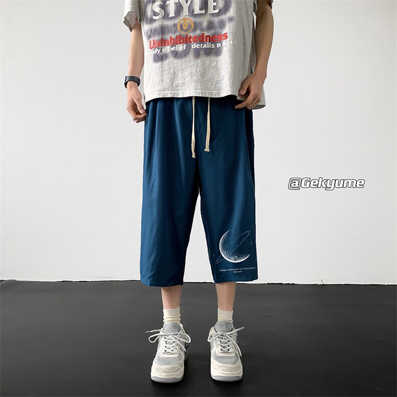 冰丝七分裤男大码速干短裤男五分裤QK72246-P25,男装休闲裤,电商A040