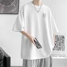 已注册/夏季内景重磅休闲纯棉短袖T恤男宽松圆领体恤衫DT9694/P25，男装T恤，电商B316