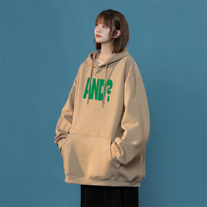 字母AND印花LOGO男女情侣潮牌连帽卫衣,男装卫衣,星座310A-4