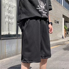 D100-P25夏装休闲短裤男潮牌ins宽松休闲潮流外穿百搭韩版五分裤，男装牛仔裤，星座603-2