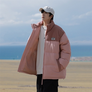 冬季青少年灯芯绒立领拼接外套休闲百搭面包服棉服5302-P78图片
