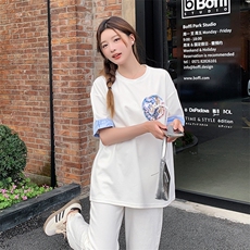 2024女夏季绣花凤凰图P60K89，女装T恤，慧峰