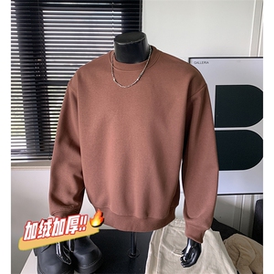 重磅500克加绒奥粒绒棉圆领卫衣全棉净版外套 RH5301JR-P46图片