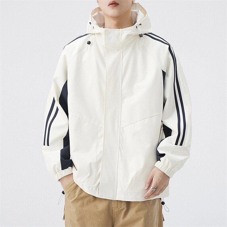 秋季二开宽松夹克男撞色三防冲锋衣外套DSA157B-JK7832-P75,男装夹克,电商A157B