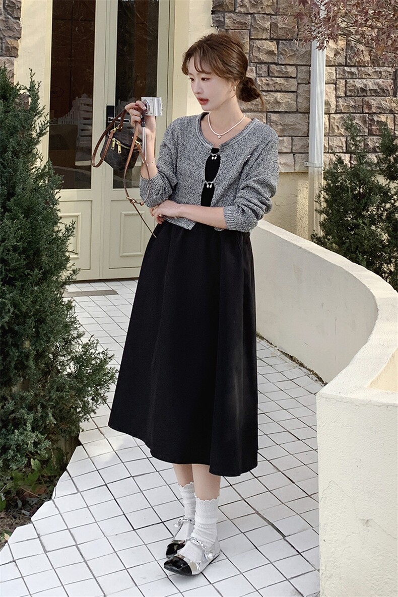 春季新款两件套连衣裙b1-220-1001-p160-k238,女装连衣裙,浙宝220