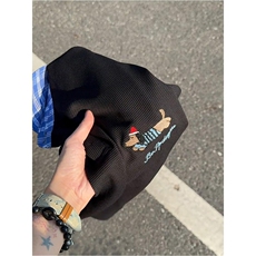 腊肠小狗假两件polo衫男款夏季衬衫领t恤小众设计感学院风五分袖，男装T恤，星座506A