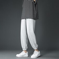 主推有大码(S-5XL）夏季薄款宽松休闲卫裤九分裤男A01特P25-限48图片